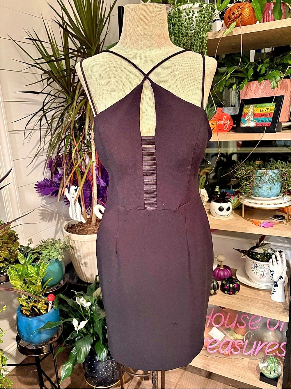 Xscape Mini Dress in Black Size 10 Like New